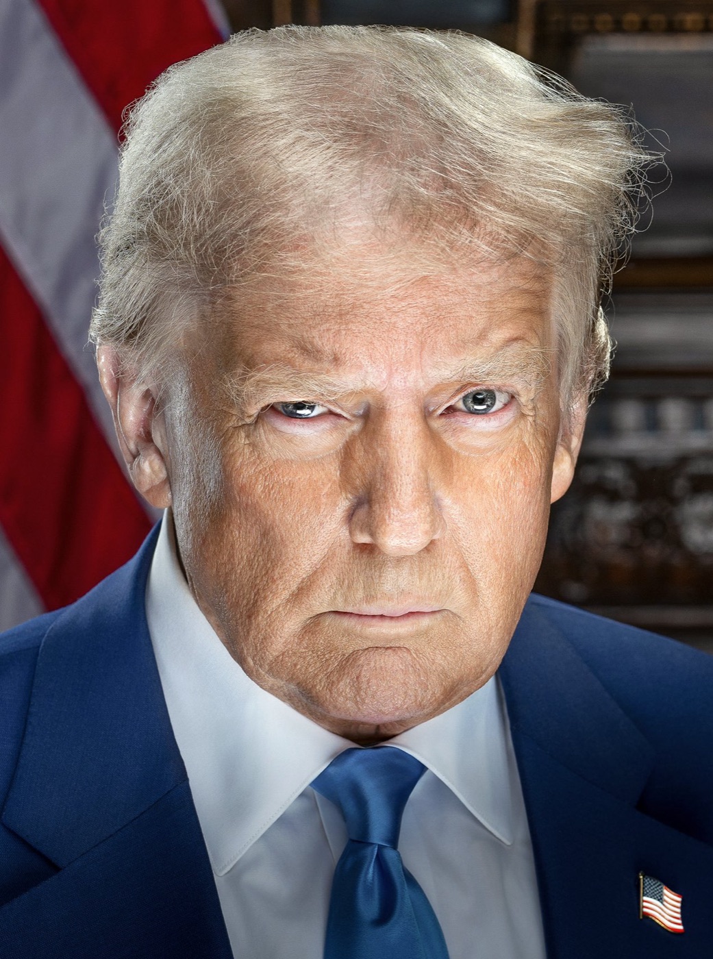 Recognisable view of DONALD TRUMP
